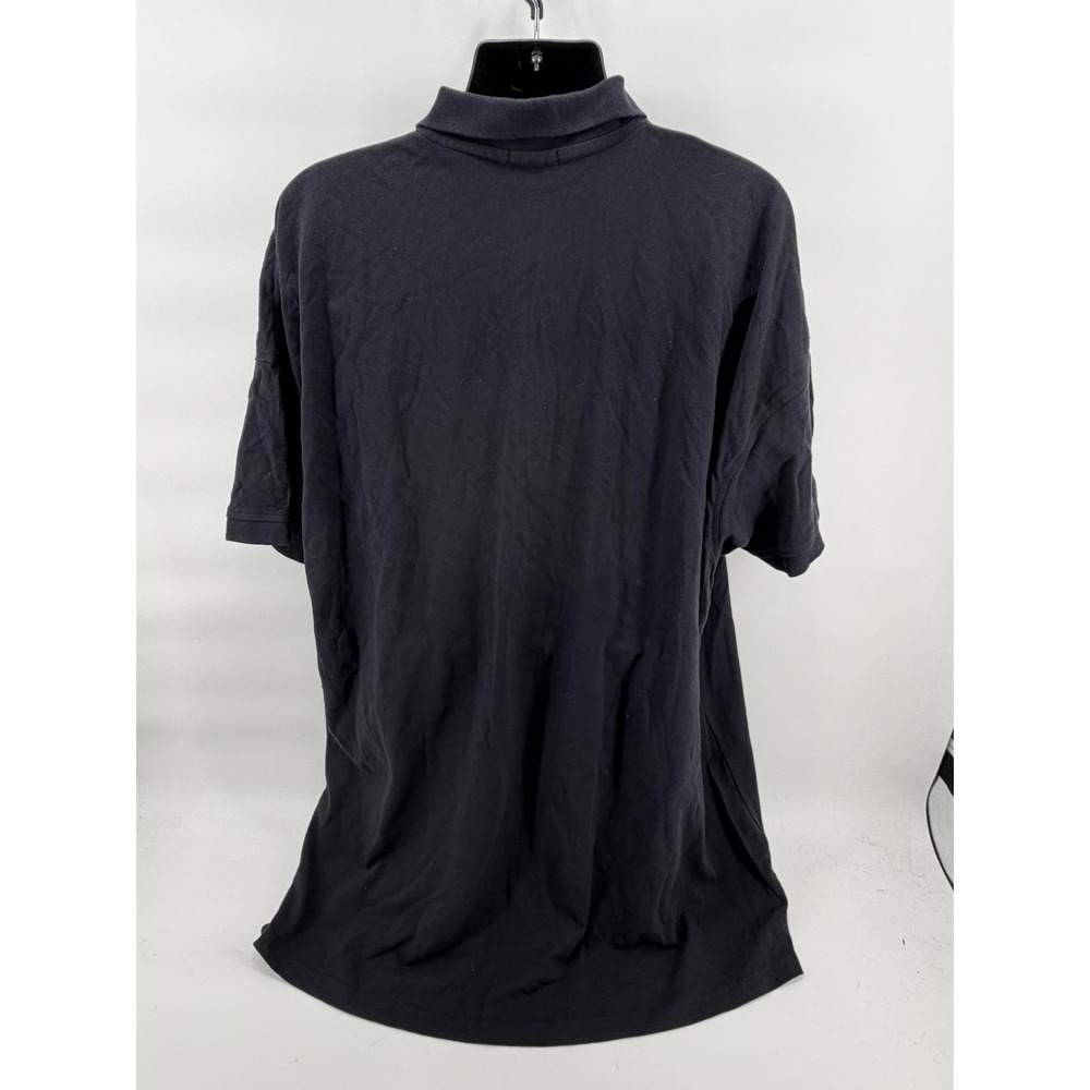 Blue Generation Polo Shirt Mens XL Black 100% Combed Cotton Pre-Shrunk Short Slv